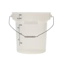 Cambro PWB18PROPP190 18 qt. CamRound® FreshPro Food Storage Pail w/ Bail Handle - Polypropylene, Translucent thumbnail 2