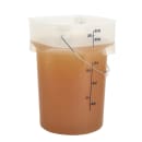Cambro PWB22PROPP190 22 qt. CamRound® FreshPro Food Storage Pail w/ Bail Handle - Polypropylene, Translucent thumbnail 6