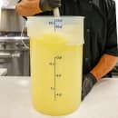 Cambro PWB22PROPP190 22 qt. CamRound® FreshPro Food Storage Pail w/ Bail Handle - Polypropylene, Translucent thumbnail 8