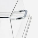 Cambro RD1220CWH135 Rectangular Display Cover - Hinged, 12x20" Clear/Chrome thumbnail 2