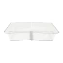 Cambro RD1220CWH135 Rectangular Display Cover - Hinged, 12x20" Clear/Chrome thumbnail 6