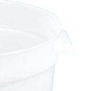 Cambro RFS12148 12 qt Round Storage Container - Natural White thumbnail 3