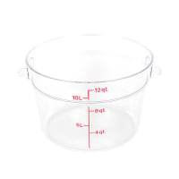 Cambro RFS12PP190 12 qt Round Storage Container - Translucent thumbnail 6