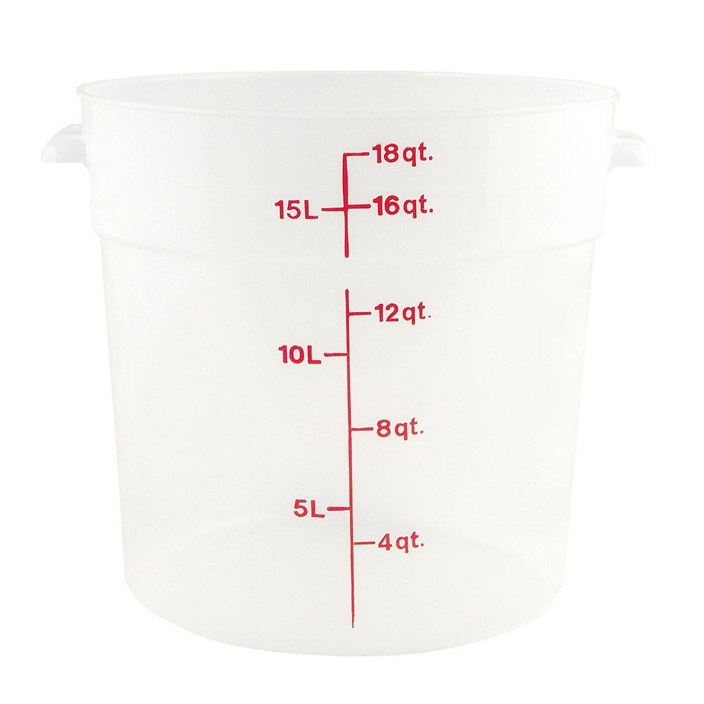Cambro RFS18PP190 18 qt Round Storage Container - Translucent