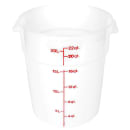 Cambro RFS22148 22 qt Round Storage Container - Natural White thumbnail 2
