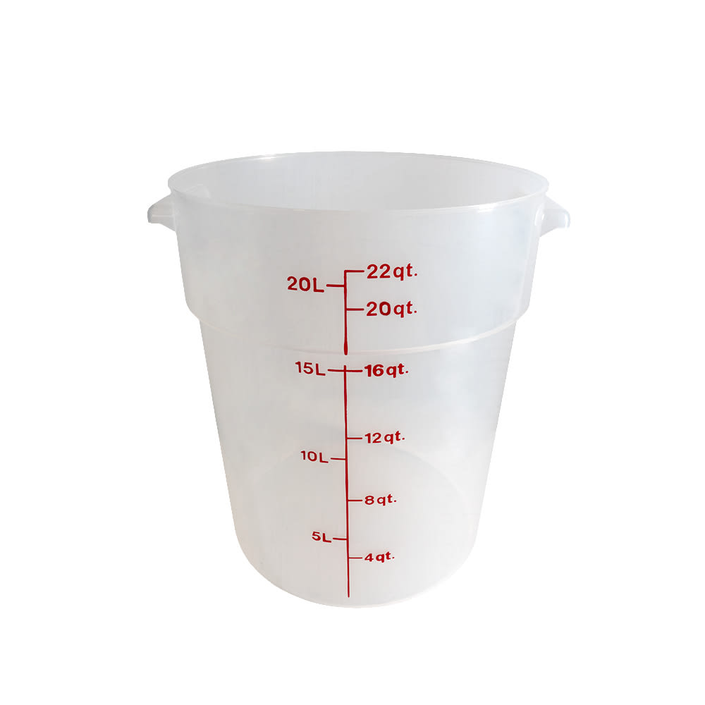 Cambro RFS22PP190 22 qt Round Storage Container - Translucent