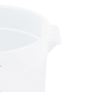 Cambro RFS2PP190 2 qt Round Storage Container - Translucent thumbnail 3