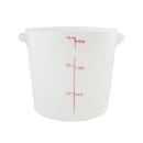 Cambro RFS6148 6 qt Round Storage Container - Natural White thumbnail 2