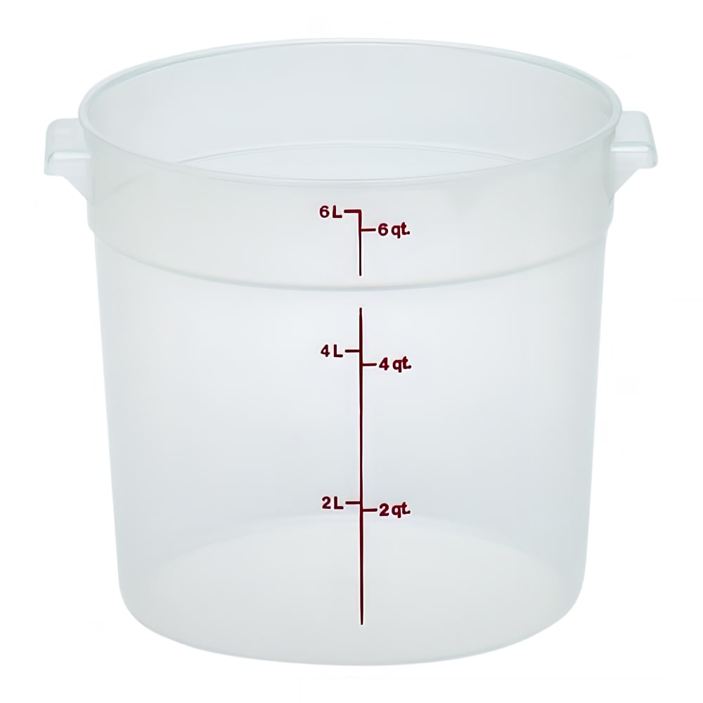 Cambro RFS6PP190 6 qt Round Storage Container - Translucent