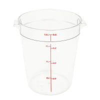 Cambro RFS8PP190 8 qt Round Storage Container - Translucent thumbnail 10