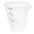 Cambro RFS8PP190 8 qt Round Storage Container - Translucent thumbnail 3