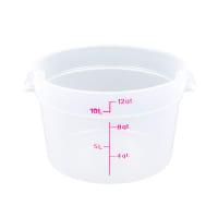 Cambro RFSCW12135 12 qt Camwear Round Storage Container - Clear thumbnail 5