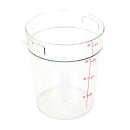 Cambro RFSCW4135 4 qt Camwear Round Storage Container - Clear thumbnail 2