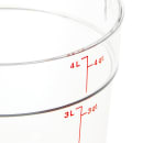 Cambro RFSCW4135 4 qt Camwear Round Storage Container - Clear thumbnail 4