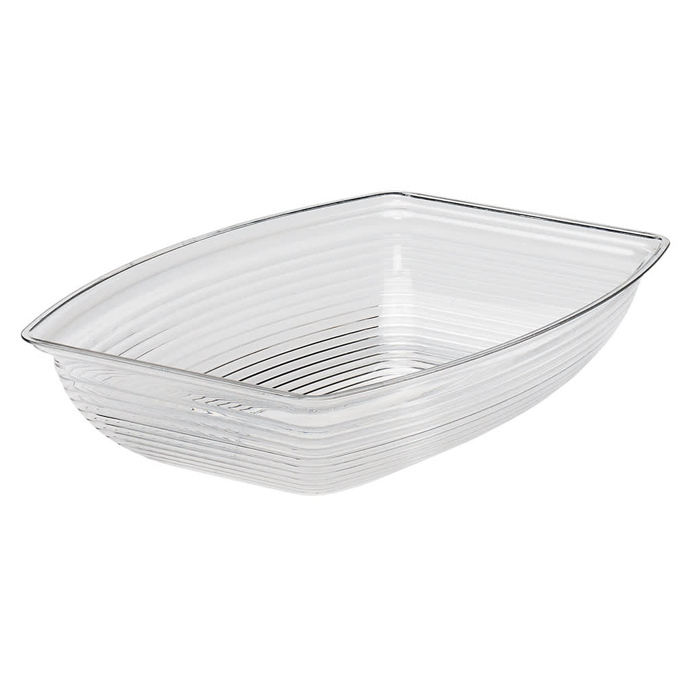 Cambro RSB1419CW135 12 qt Rectangular Camwear Bowl - 14 1/4x19 3/8" Clear