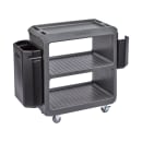 Cambro SC225615 31 1/4" Beverage Service Cart, 18"D x 34" H, Charcoal Gray thumbnail 13