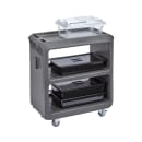 Cambro SC225615 31 1/4" Beverage Service Cart, 18"D x 34" H, Charcoal Gray thumbnail 3