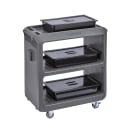 Cambro SC225615 31 1/4" Beverage Service Cart, 18"D x 34" H, Charcoal Gray thumbnail 4