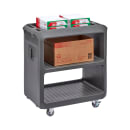 Cambro SC225615 31 1/4" Beverage Service Cart, 18"D x 34" H, Charcoal Gray thumbnail 5
