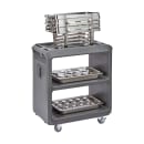 Cambro SC225615 31 1/4" Beverage Service Cart, 18"D x 34" H, Charcoal Gray thumbnail 7