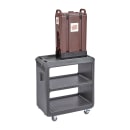 Cambro SC225615 31 1/4" Beverage Service Cart, 18"D x 34" H, Charcoal Gray thumbnail 8