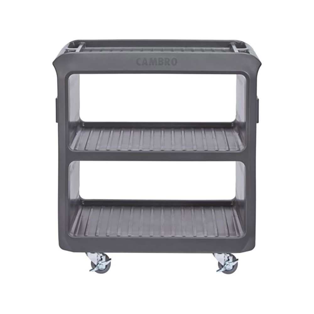 Cambro SC225S110 31 1/4" Beverage Service Cart, 18"D x 34" H, Black