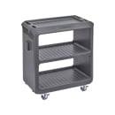 Cambro SC225S110 31 1/4" Beverage Service Cart, 18"D x 34" H, Black thumbnail 2