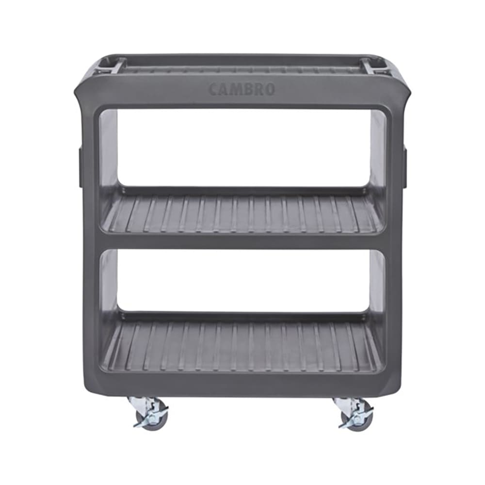 Cambro SC225S131 31 1/4" Beverage Service Cart, 18"D x 34" H, Dark Brown