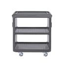 Cambro SC225S615 31 1/4" Beverage Service Cart, 18"D x 34" H, Charcoal Gray thumbnail 10