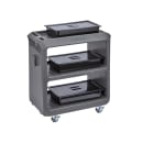 Cambro SC225S615 31 1/4" Beverage Service Cart, 18"D x 34" H, Charcoal Gray thumbnail 5