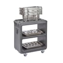 Cambro SC225S615 31 1/4" Beverage Service Cart, 18"D x 34" H, Charcoal Gray thumbnail 7