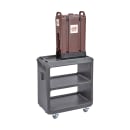 Cambro SC225S615 31 1/4" Beverage Service Cart, 18"D x 34" H, Charcoal Gray thumbnail 8