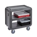 Cambro SC230110 37 1/2" Beverage Service Cart, 22"D x 37 1/4" H, Black thumbnail 4