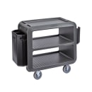 Cambro SC230615 37 1/2" Beverage Service Cart, 22"D x 37 1/4" H, Charcoal Gray thumbnail 11