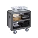 Cambro SC230615 37 1/2" Beverage Service Cart, 22"D x 37 1/4" H, Charcoal Gray thumbnail 3