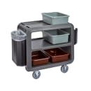 Cambro SC230615 37 1/2" Beverage Service Cart, 22"D x 37 1/4" H, Charcoal Gray thumbnail 6