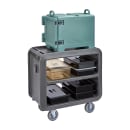 Cambro SC230615 37 1/2" Beverage Service Cart, 22"D x 37 1/4" H, Charcoal Gray thumbnail 7