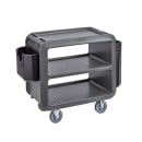 Cambro SC230615 37 1/2" Beverage Service Cart, 22"D x 37 1/4" H, Charcoal Gray thumbnail 8