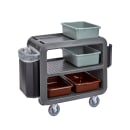 Cambro SC230S615 37 1/2" Beverage Service Cart, 22"D x 37 1/4" H, Charcoal Gray thumbnail 4