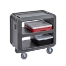 Cambro SC230S615 37 1/2" Beverage Service Cart, 22"D x 37 1/4" H, Charcoal Gray thumbnail 5