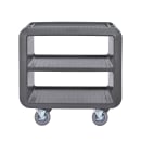 Cambro SC230S615 37 1/2" Beverage Service Cart, 22"D x 37 1/4" H, Charcoal Gray thumbnail 9