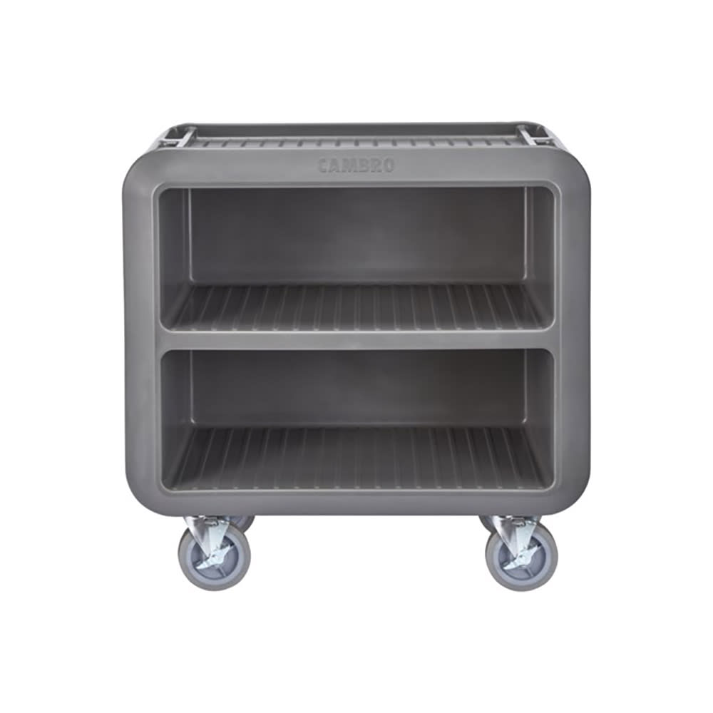 Cambro SC330615 37 1/2" Beverage Service Cart, 22"D x 37 1/4" H, Charcoal Gray