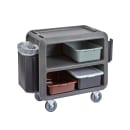 Cambro SC330S615 37 1/2" Beverage Service Cart, 22"D x 37 1/4" H, Charcoal Gray thumbnail 2