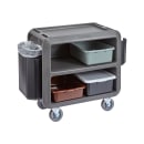 Cambro SC330S615 37 1/2" Beverage Service Cart, 22"D x 37 1/4" H, Charcoal Gray thumbnail 5