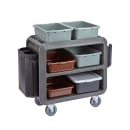 Cambro SC330S615 37 1/2" Beverage Service Cart, 22"D x 37 1/4" H, Charcoal Gray thumbnail 6