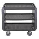 Cambro SC337615 41 1/2" Beverage Service Cart, 23 4/5"D x 37 1/10" H, Charcoal Gray thumbnail 2