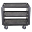 Cambro SC337S615 41 1/2" Beverage Service Cart, 23 4/5"D x 37 1/10" H, Charcoal Gray thumbnail 2