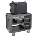 Cambro SC337S615 41 1/2" Beverage Service Cart, 23 4/5"D x 37 1/10" H, Charcoal Gray thumbnail 8