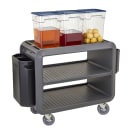 Cambro SC337S615 41 1/2" Beverage Service Cart, 23 4/5"D x 37 1/10" H, Charcoal Gray thumbnail 9