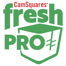 Cambro SFC12FPPP267 CamSquare® FreshPro Cover for 12, 18 & 22 qt Containers, Polyethylene, Translucent Blue thumbnail 4